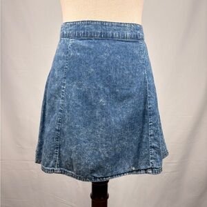 BONGO Denim Mini Skirt Acid Wash Y2K High Waist Medium